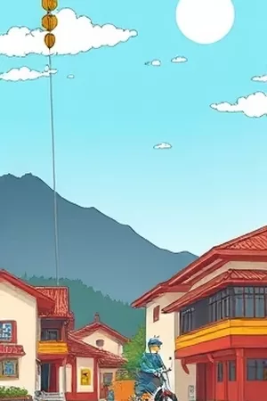 城乡题材剧麦田与霓虹竖版封面